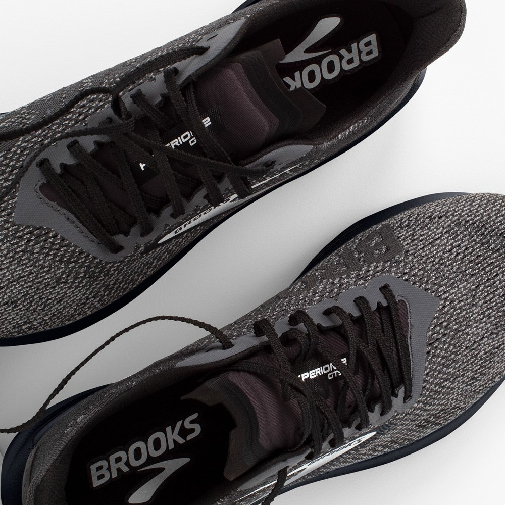 Chaussures Running Route Brooks Hyperion GTS 2 Noir Grise Homme | YRD-2049191